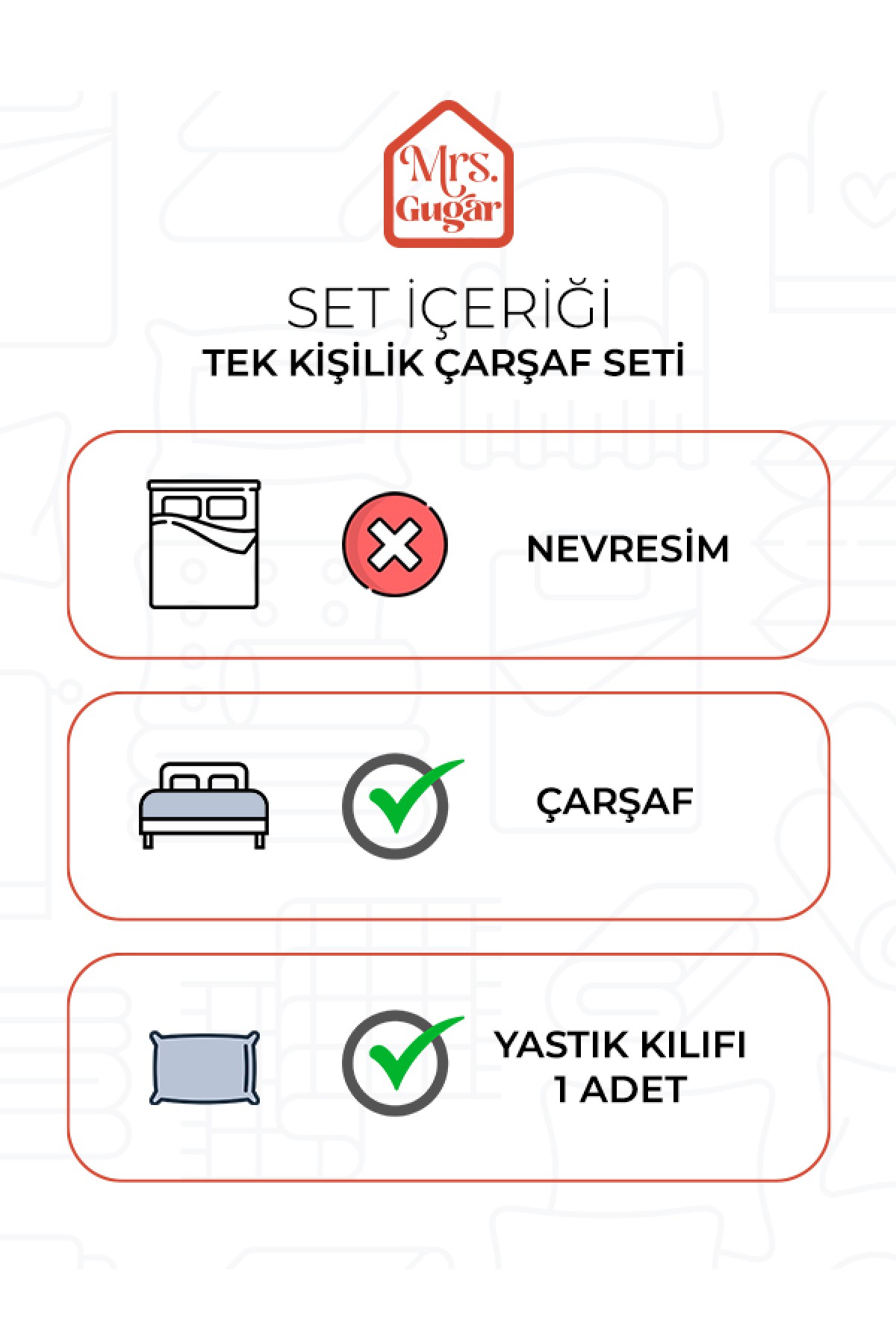 İndigo Mavi Pamuklu Çizgili Saten Lastikli Çarşaf Takımı Tek Kişilik  + 1 Yastık Kılıfı