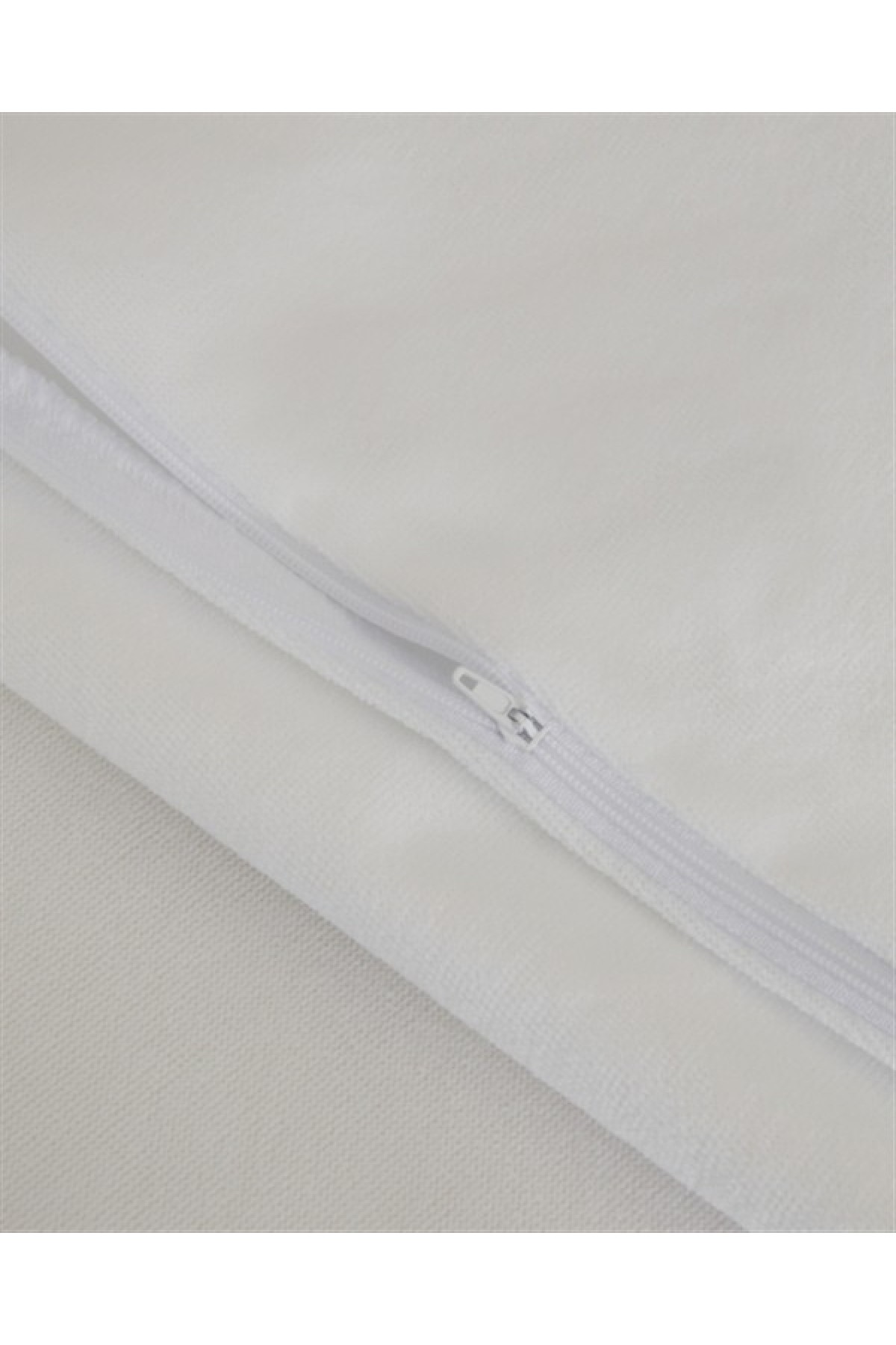 Mrs Gugar 2'li Su Geçirmez Yastık Alezi - Pamuklu Havlu Yüzeyli, 50x70 cm, Beyaz