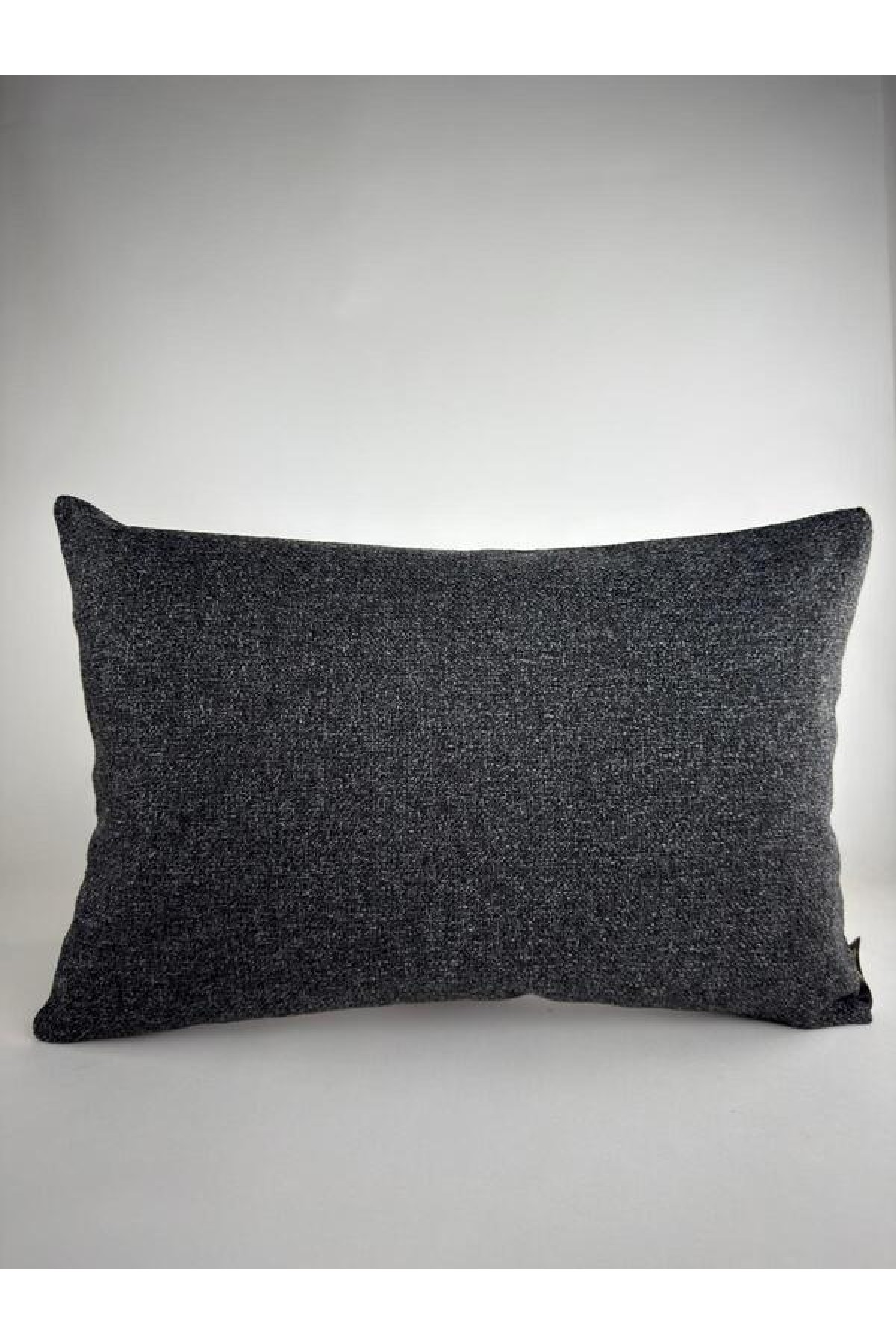 Mrs Gugar Astana Serisi 35X50 Keten Kırlent Kılıfı Antrasit Gri Dekoratif Yastık Kılıfı