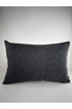 Mrs Gugar Astana Serisi 35X50 Keten Kırlent Kılıfı Antrasit Gri Dekoratif Yastık Kılıfı