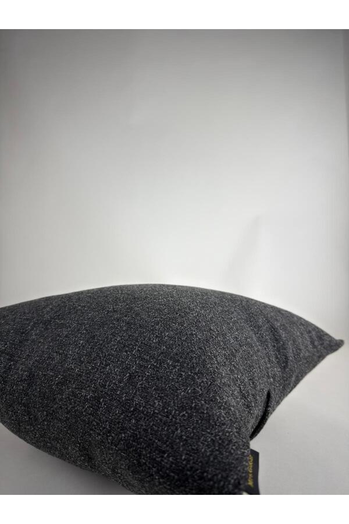 Mrs Gugar Astana Serisi 35X50 Keten Kırlent Kılıfı Antrasit Gri Dekoratif Yastık Kılıfı