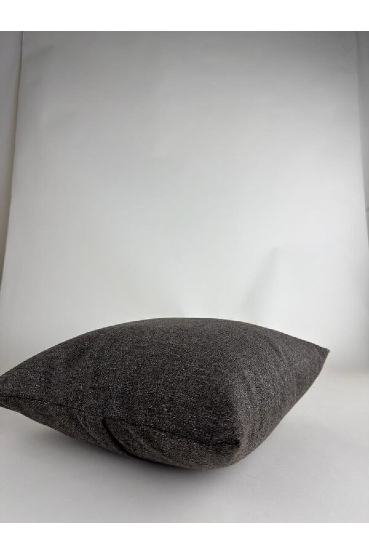 Mrs Gugar Astana Serisi 35X50 Keten Kırlent Kılıfı Kahverengi Dekoratif Yastık Kılıfı