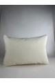 Mrs Gugar Astana Serisi 35X50 Keten Kırlent Kılıfı Krem Dekoratif Yastık Kılıfı