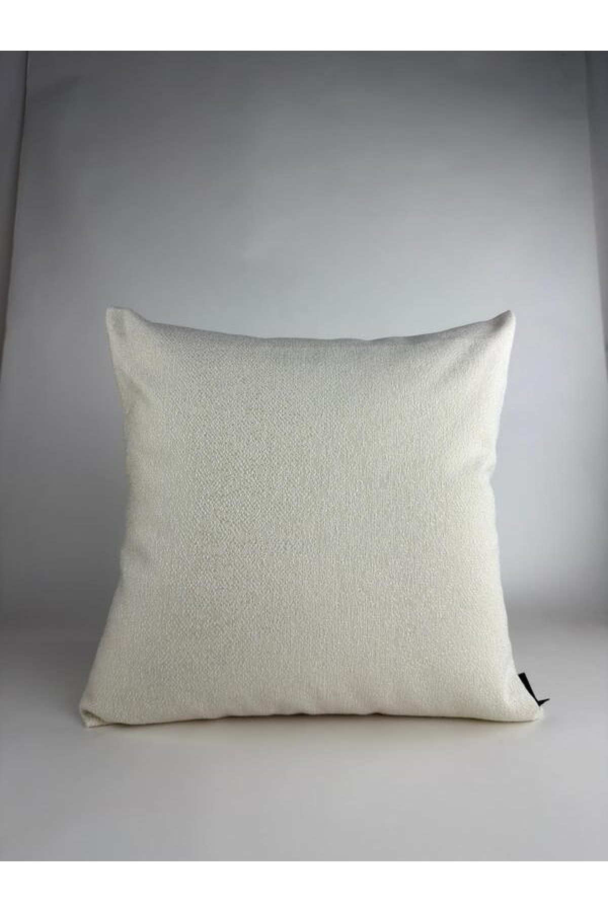 Mrs Gugar Astana Serisi 43x43 Keten Kırlent Kılıfı Krem Dekoratif Yastık Kılıfı