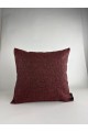 Mrs Gugar Astana Serisi 43x43 Keten Kırlent Kılıfı Bordo Melanj Dekoratif Yastık Kılıfı