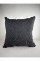 Mrs Gugar Astana Serisi 43x43 Keten Kırlent Kılıfı Antrasit Gri Dekoratif Yastık Kılıfı