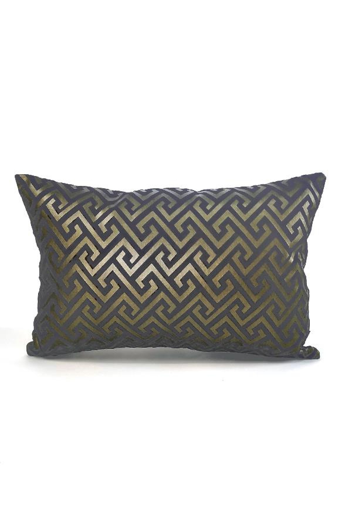 Mrs.Gugar Luxury Antrasit Dikdörtgen Kırlent Kılıfı