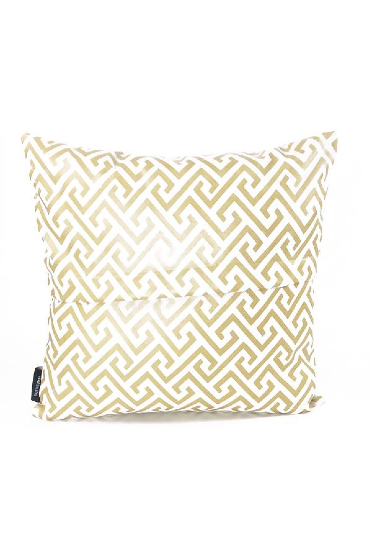 Mrs.Gugar Luxury Bej Kare Kırlent Kılıfı