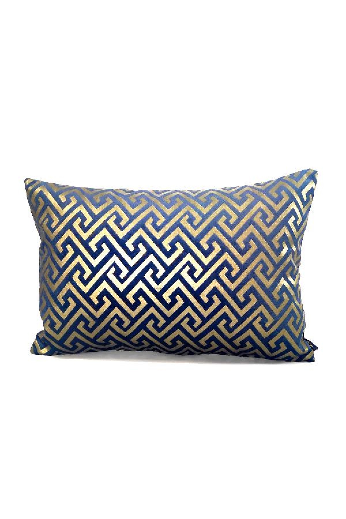 Mrs.Gugar Luxury Gece Mavisi Dikdörtgen Kırlent Kılıfı