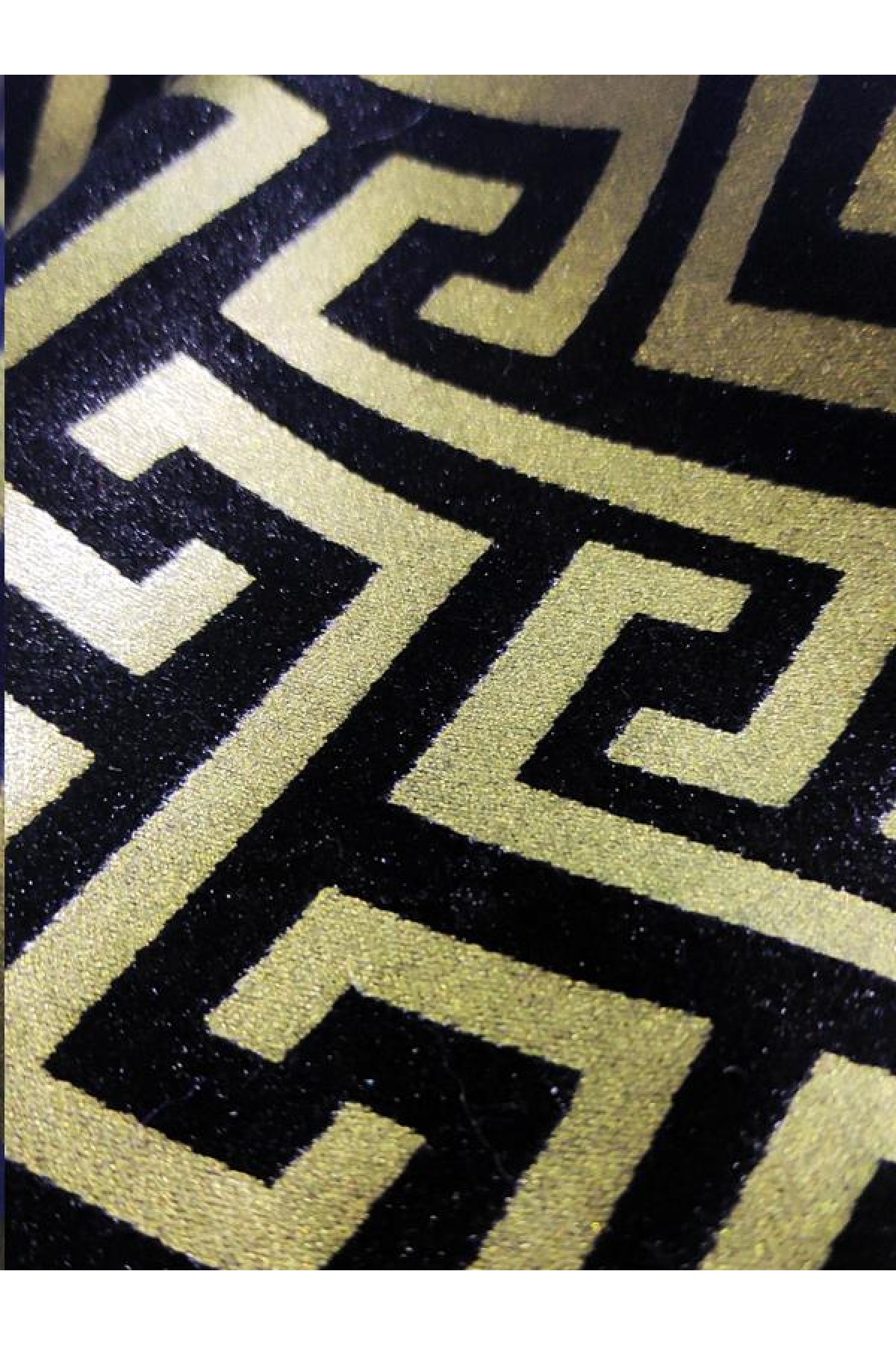 Mrs.Gugar Luxury Siyah Varak Dikdörtgen Kırlent Kılıfı