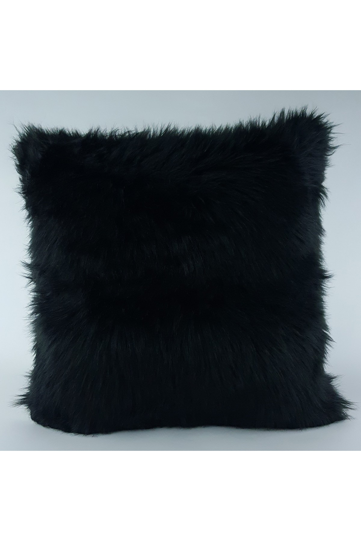 Mrs.Gugar Peluş Kırlent Kılıfı Siyah