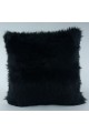 Mrs.Gugar Peluş Kırlent Kılıfı Siyah