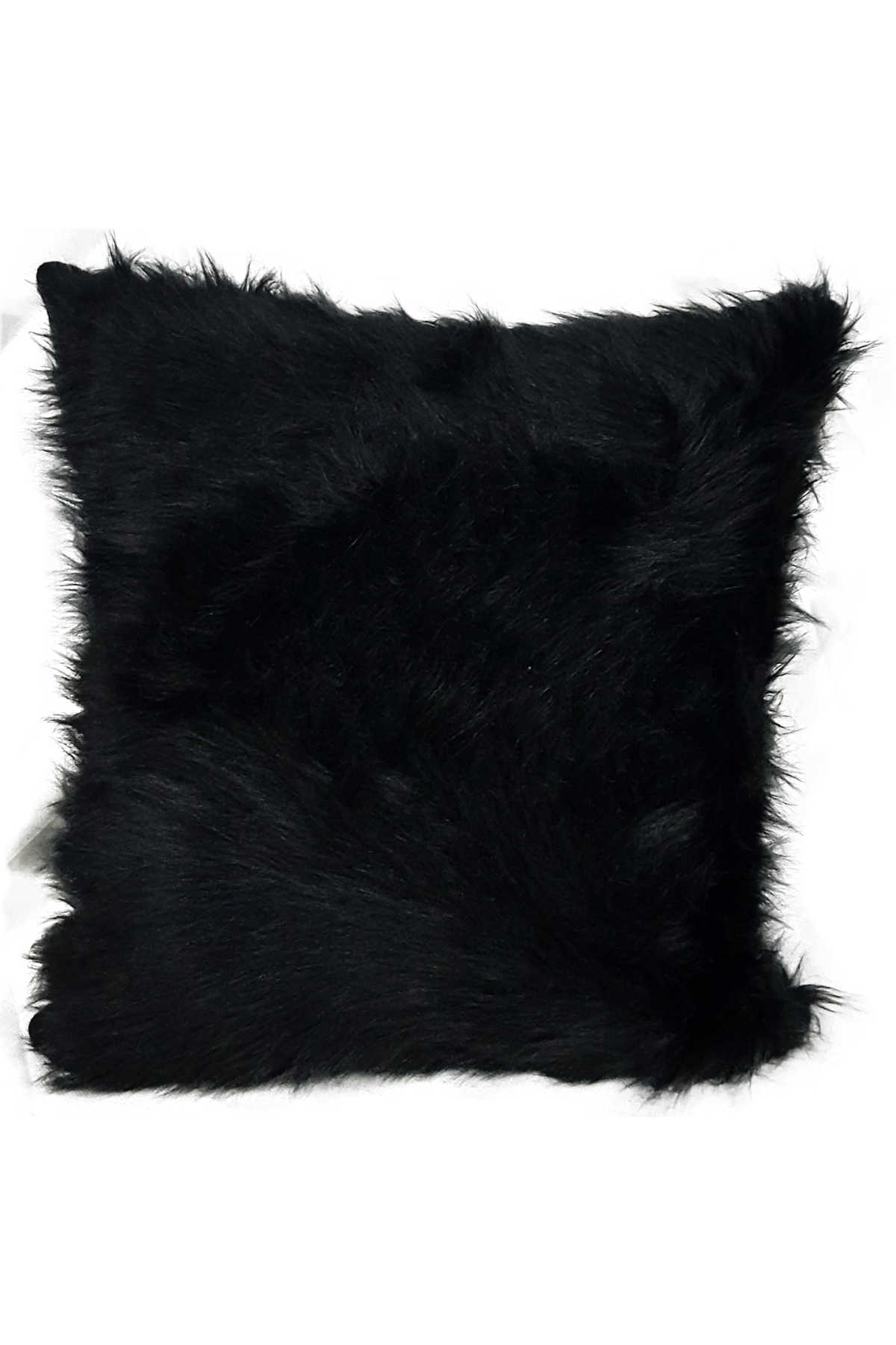 Mrs.Gugar Peluş Kırlent Kılıfı Siyah
