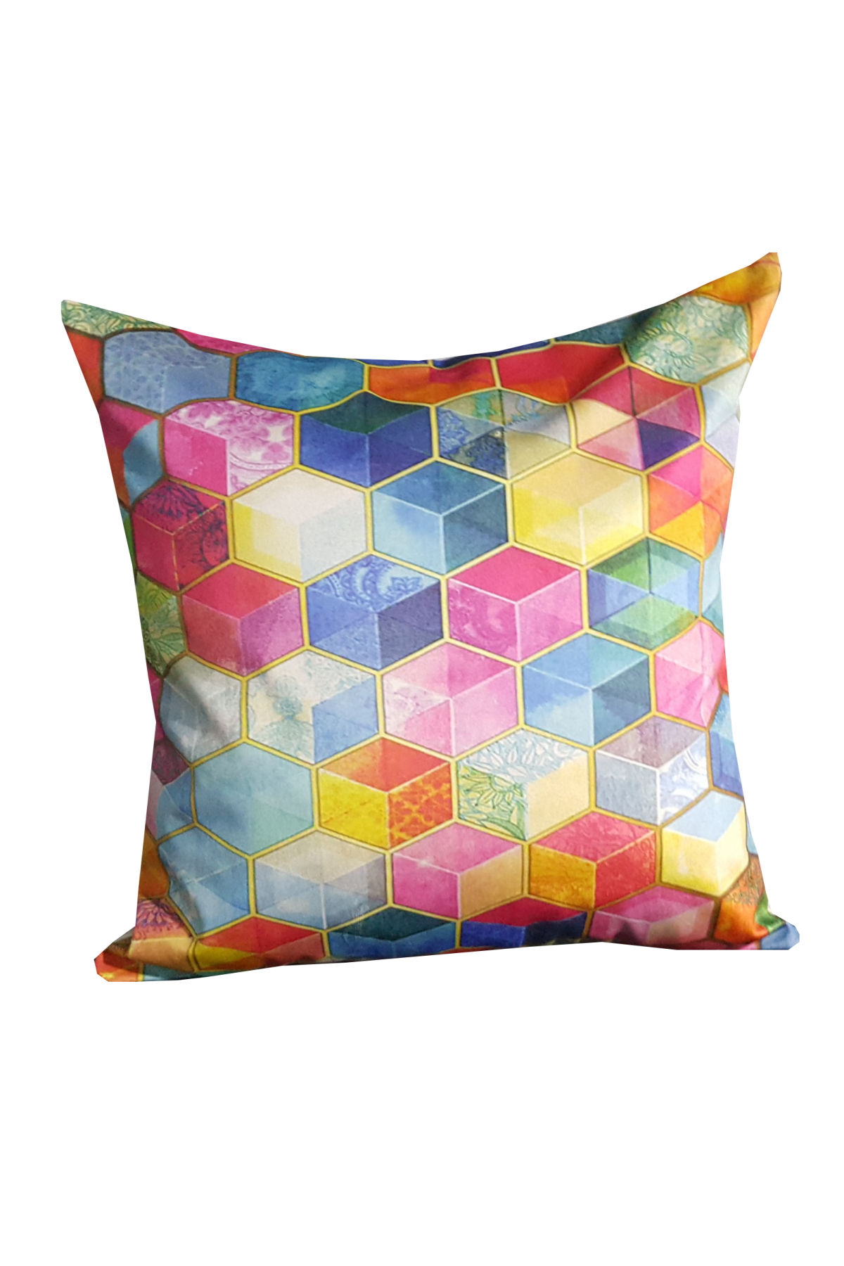 Mrs.Gugar Renkli Petek Kırlent Kılıfı