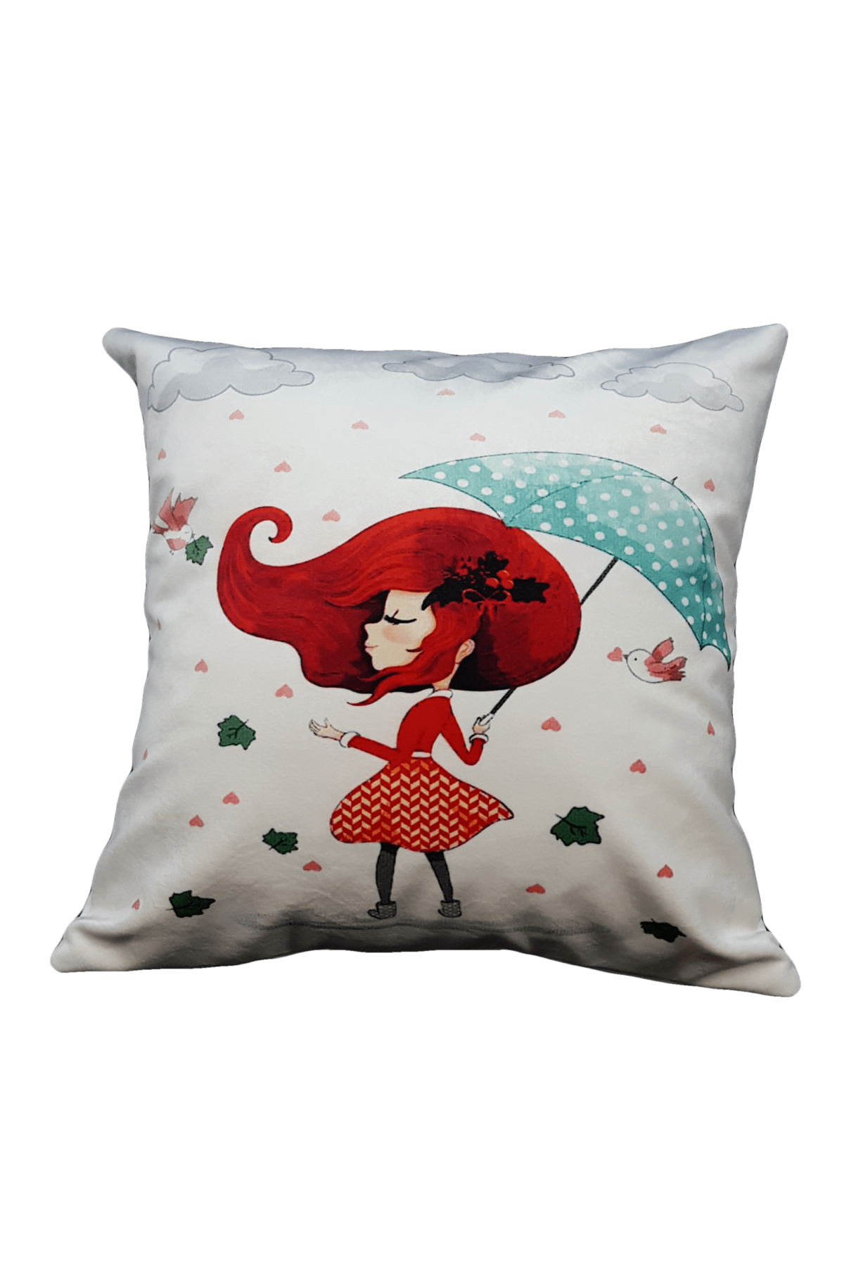 Mrs.Gugar Şemsiyeli Kız Kırlent Kılıfı