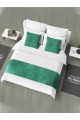 Tek Kişilik Yatak Runner ve Kırlent Kılıfı Seti Zümrüt Yeşili